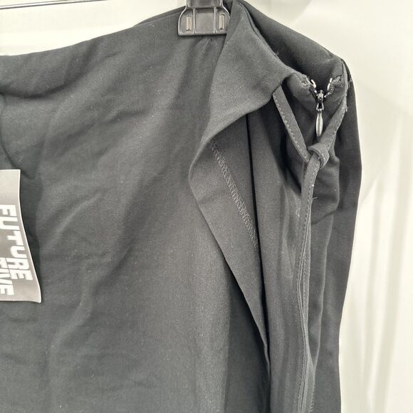 Future Collective Plus Size 22 Two Fer Tailored Pants Black Straight Side Zip - Picture 4 of 9